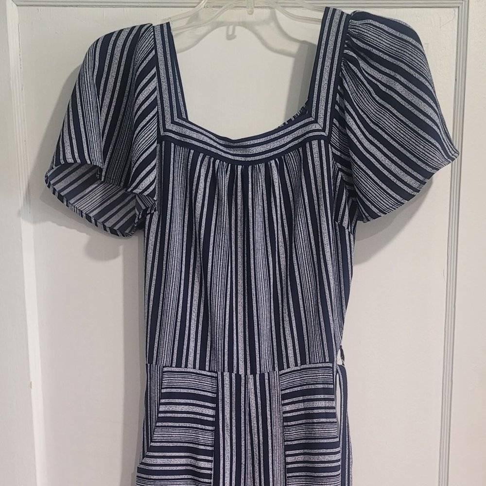 Jumpsuit ~ Navy and Gray